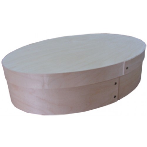 16 inches oval box - 2 inches high